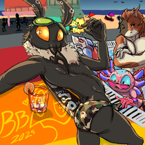 Pool Party Mothmando by TheBigBlackCod
