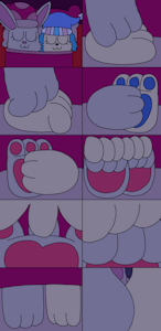 REQUEST - Ruby and Sapphie's Bedtime Footsies by KirbyHamtaroGirl