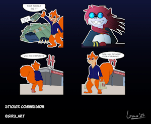 [Comm 304] Nanomunk Stickers by Giru