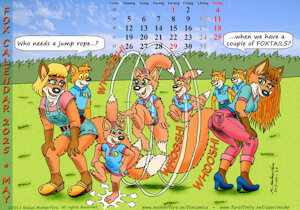 Fox Calendar 2025 - May by Micke