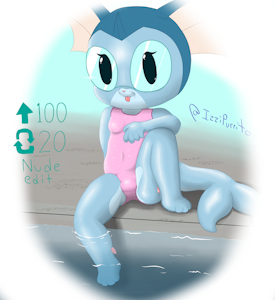 Poolside Vaporeon by IzziPurrito