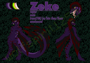 Zeke The Raptor by InkyLeDevil
