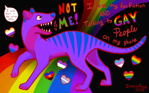 Pride Thylacine by InsaneProxy