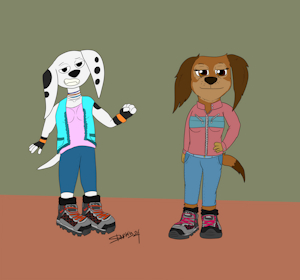Dolly and Liberty commission by thedashy