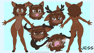[Commission] Jess Deer Ref Sheet #SFW by mrpandragon