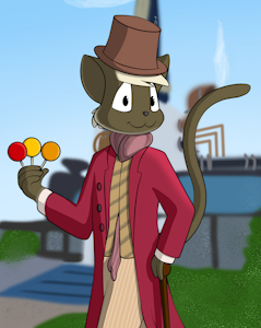 Mako as Willy Wonka by lucyhaupdarsteller