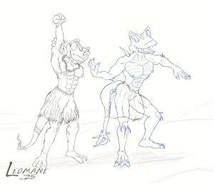 Hula Hunks rough by Leomane