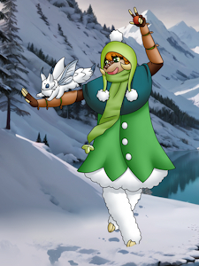 Zhe'hush the frozen continent! And a new playmate~ by CottonCaramel
