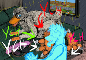 Duck Fighter From Duck Game Needs Paw Service YCH 5 Spots by SquigsWeasel
