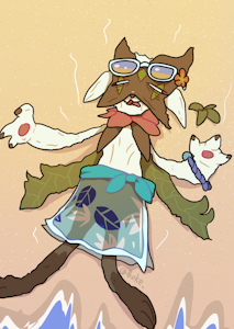 beach style meowscarada by Bokechan