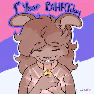 1st BiHRTday - 1 Year HRT Anniversary by ChocolateKitsune