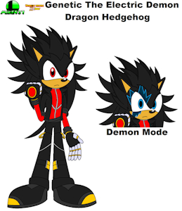 Genetic the Electric Demon Dragon Hedgehog by Mike437