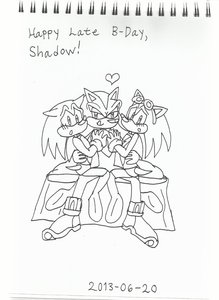Happy Late B-Day, Shadow by KatarinaTheCat18
