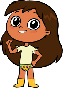 Rosie Fuentes with Undies Without her Overalls by MikeR875623