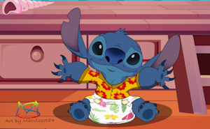 Commission: Stitch Diaper by Marvispot84arts