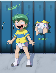 Kenta's Locker Room Relief (Commission) by EmperorCharm
