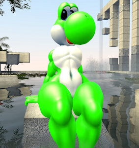 Yoshi OCs peaceful by Kalza