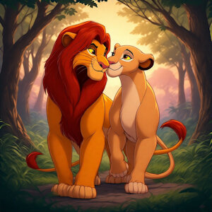 Simba and Nala by Kuliforever