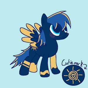 Sunrise Shadow (old mlp oc) by oatsyboatsy