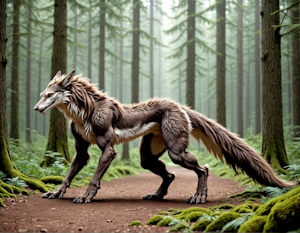Feral Sergal in the woods (! NEW !) by AquaVixen
