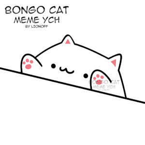 [YCH] Bongo Cat Meme by lionoff