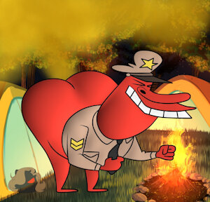 Red Guy's Pre-Poop Farts! by GhostlyFantasy