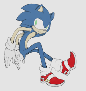 Sonic is doing something weird by MiloFox08