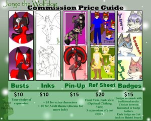 Commission Price Guide  by JorgeTheWolfdog
