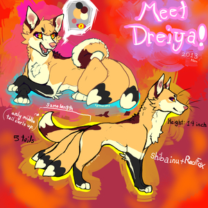 Meet Dreiya 2013 [fursona reference] by Zyroxan