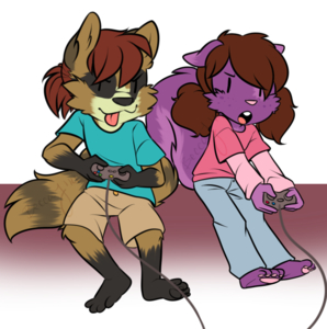 Gamer girl cubs by AshlyCoon