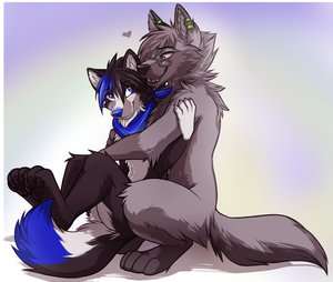 Big Bad Wolf Cuddles by Tei