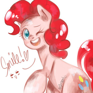 Pinkie wants to see you smiling! by mayaotic