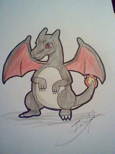 Shiny Charizard! by Lokilaufeyson