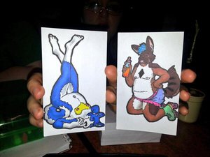 Pin-up  cards by forgewetpaws