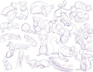 Rodent Sketches! by PepperSkyberry