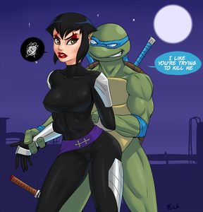 Karai x Leo by flickich