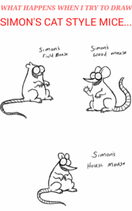 Simon's Cat mice style by taintednyra