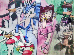 Sonic and Rachel's Famous Trios by FreedomFighterFairy