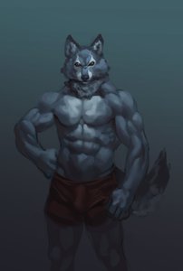 wolfie dude by blazingifrit