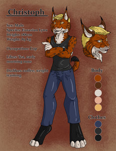 Christoph Colored ref sheet by Creechling