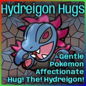Hydreigon Hugs by ShimmeringSpectrum