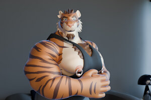 Animation Short -  Himbo Tiger by DreamAndNightmare