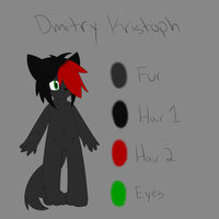 Dmitry Kristoph Ref Sheet by DmitryGunnulf - naked, wolf, male, reference sheet, canine, alone, standing