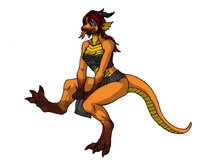 Llyana by LlyanaTherasll - dragon, female, anthro, dragoness