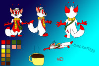 Kazi ref ref sheet. by Kazi - male, thing, alien, fluffy, with, deelybobbers