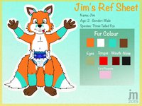 Jim's 4th Ref Sheet by Jimox1985 - babyfur, diaper, fox, cub, male, sheet, ref, reference