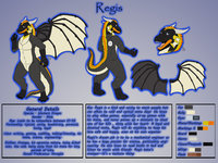 Regis 2015 Reference Sheet by Killerwolf1020 - dragon, male, reference sheet, western, penguin, regis, western dragon, fuzydragon, penguin dragon, fuzydragon1337