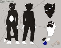Ziggy Reference Sheet (Commission) by Stripes - cat, feline, male, reference sheet, paw, fur, furry, reference, headshot, ziggy, whiskers, courageous, stripes the raccoon