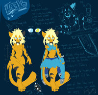 Kaeko Kino Ref by kaeko - female, tiger, ref sheet, kaeko