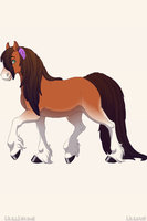 My Horse OC - Dawn by KimiOneechan - female, horse, mare, horses, draft horse, mares, female/solo, draft horses